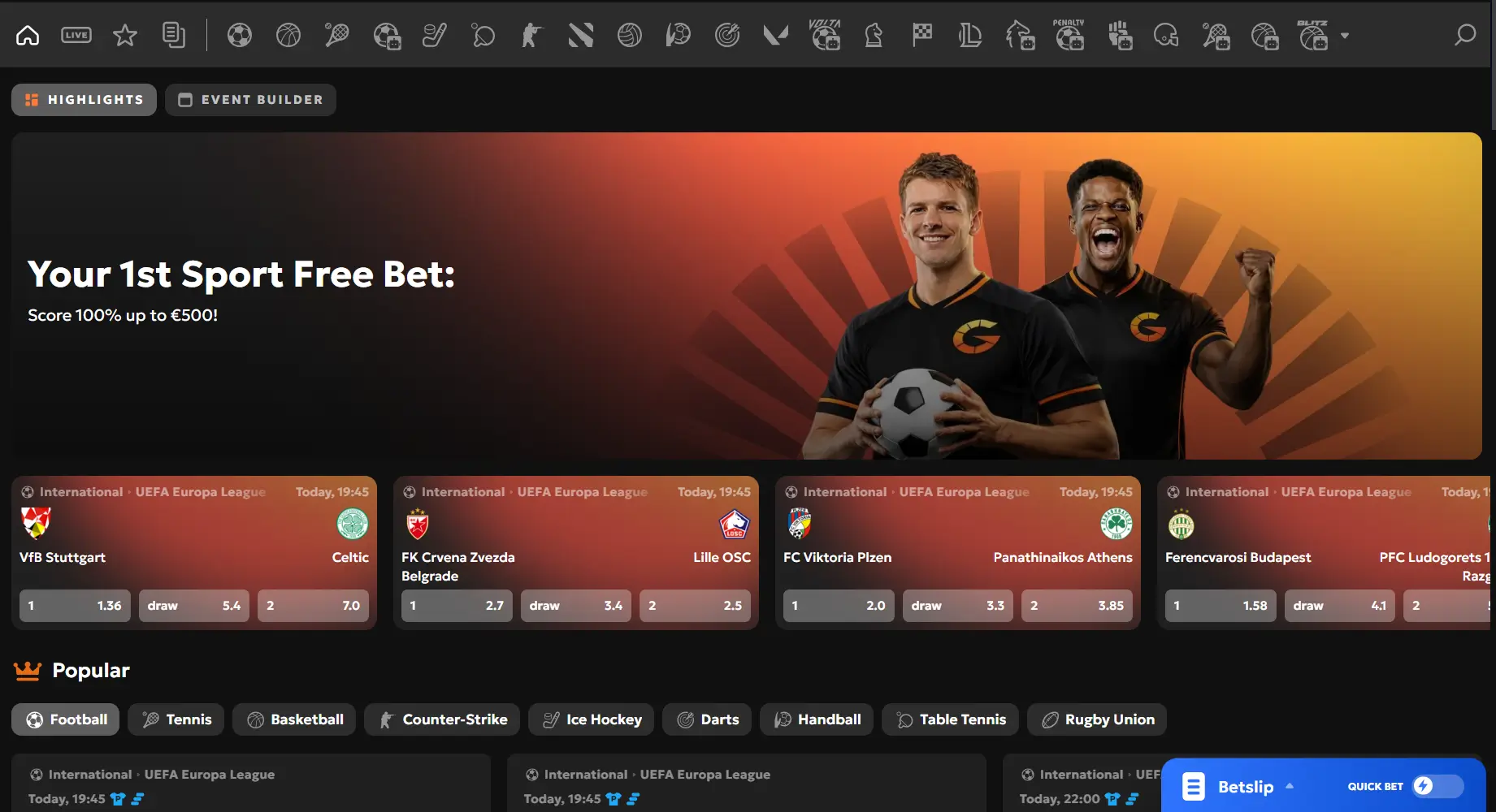 GXBet sportweddenschappen welkomstaanbieding met gratis weddenschap